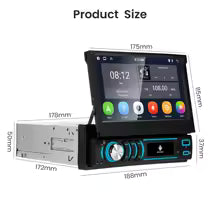 autoradio écran rétractable CARPLAY ANDROID AUTO